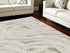 5' X 7' Gold Gray and Ivory Abstract Non Skid Area Rug